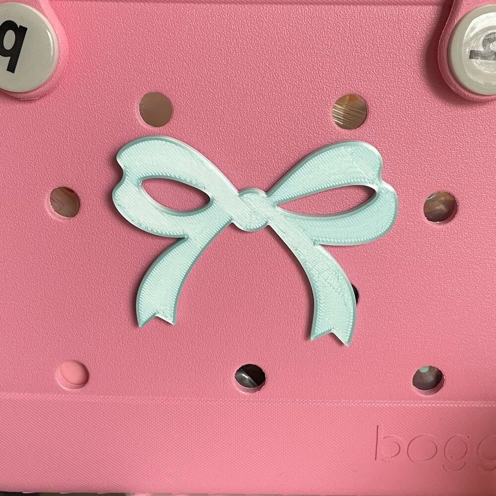 Frilly Girly Bow Bogg Charm-New!